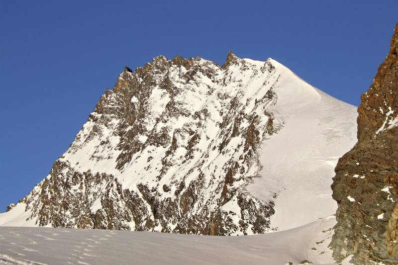 Rimpfischhorn. Es gibt eine Skitour