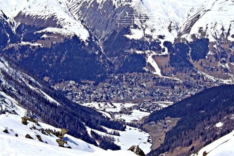 Davos vom Sentisch Horn aus