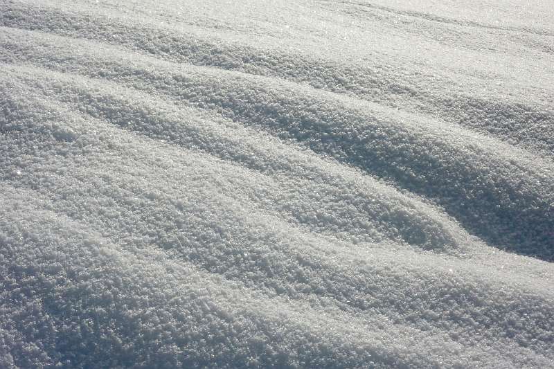 Leichter Pulverschnee