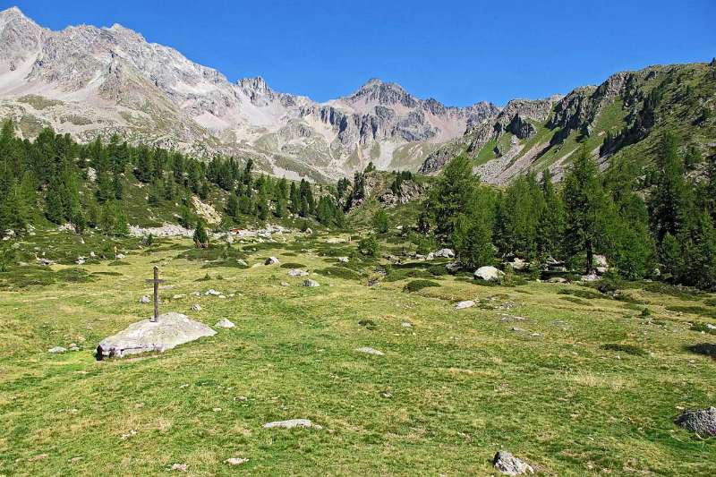 Beim Lagh da Val Viola. Der Blick Richtung Piz Val Nera