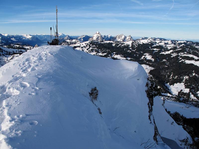 Blick vom Roggenstock Richtung Mythen