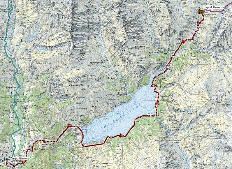 Die Route des Tages: Campo Blenio - Cap. Motterascio