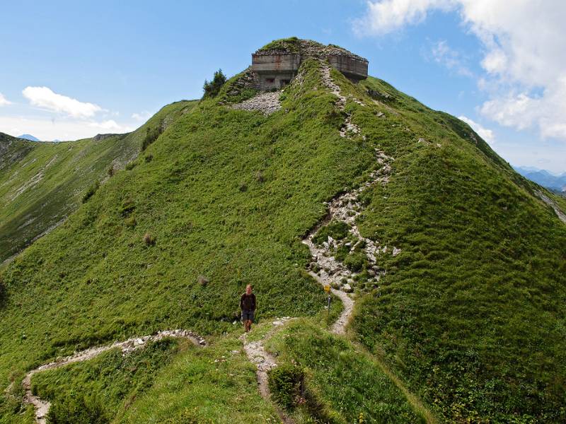 Befestigungen auf dem Schibespitz
