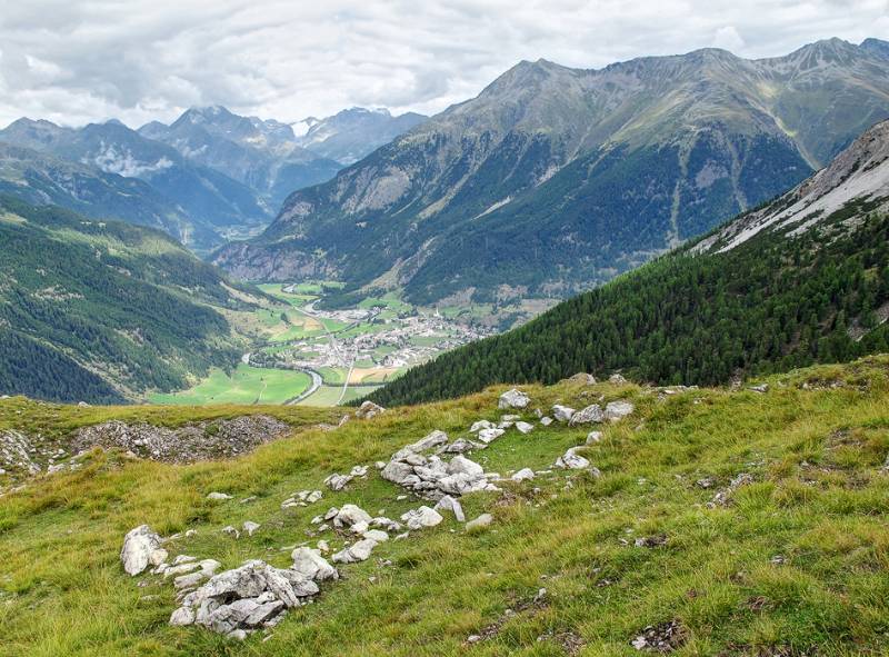 Zernez - noch langer Weg nach unten