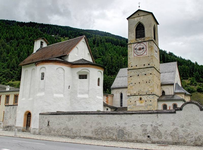 Kloster in Münster beim Weg zurück nach Zernez