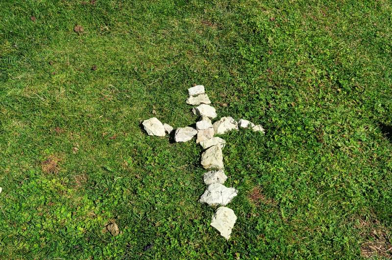 Das Gipfelkreuz von Monte Stevia