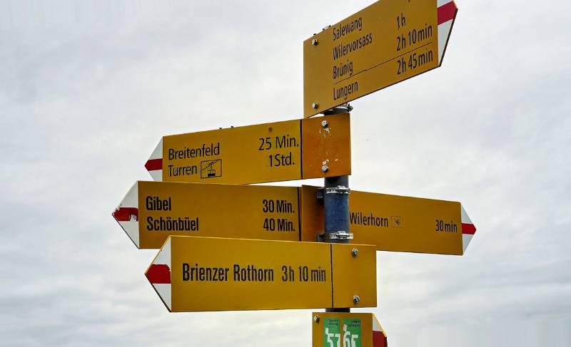 Viele Richtungen sind möglich. Die richtige - Wilervorsass und Brünig