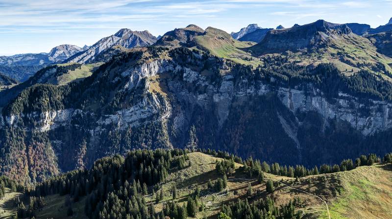 Blick nach NO und Fluebrig