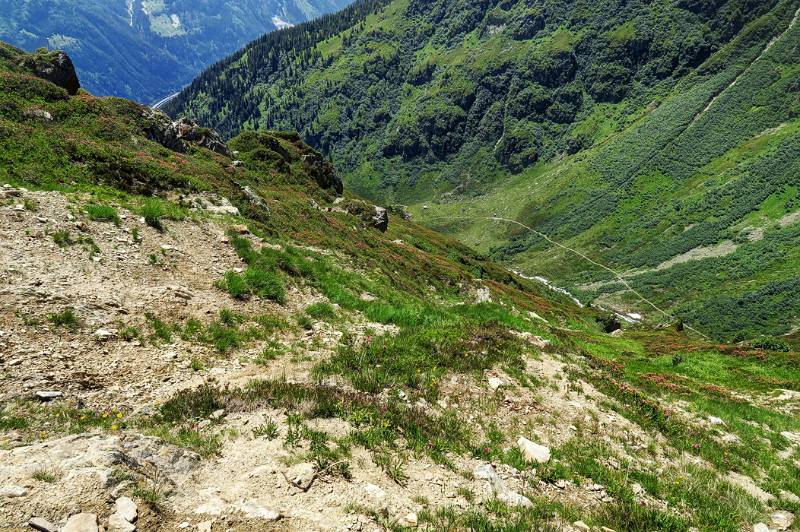 Abstieg ins Leitschachtal