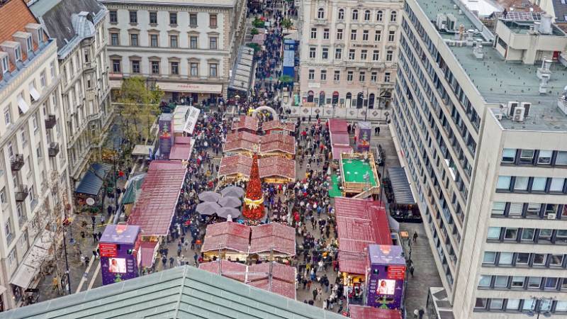 Weihnachtsmarkt von Aussichtsterrasse