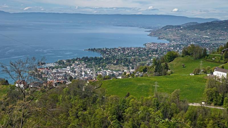 Montreux und die Küste des Genfersees