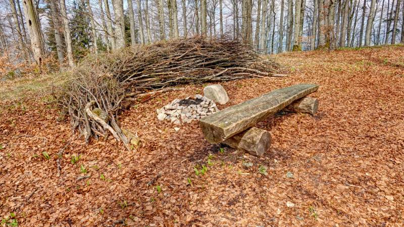 Feuerstelle sehr schön eingerichtet
