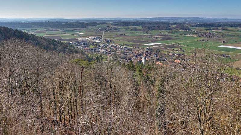 Blick auf Unterstammheim vom Aussichtsturm
