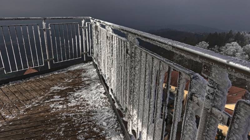 Winter auf dem Aussichtsturm